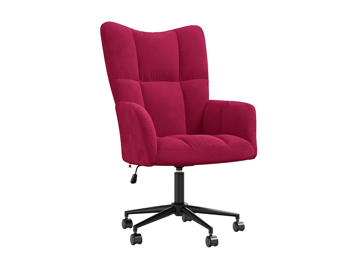 Chaise de relaxation Rouge bordeaux Velours