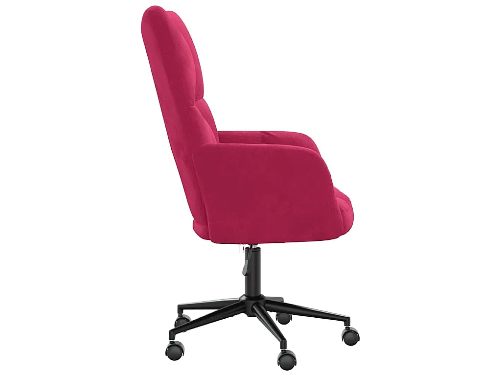 Chaise de relaxation Rouge bordeaux Velours