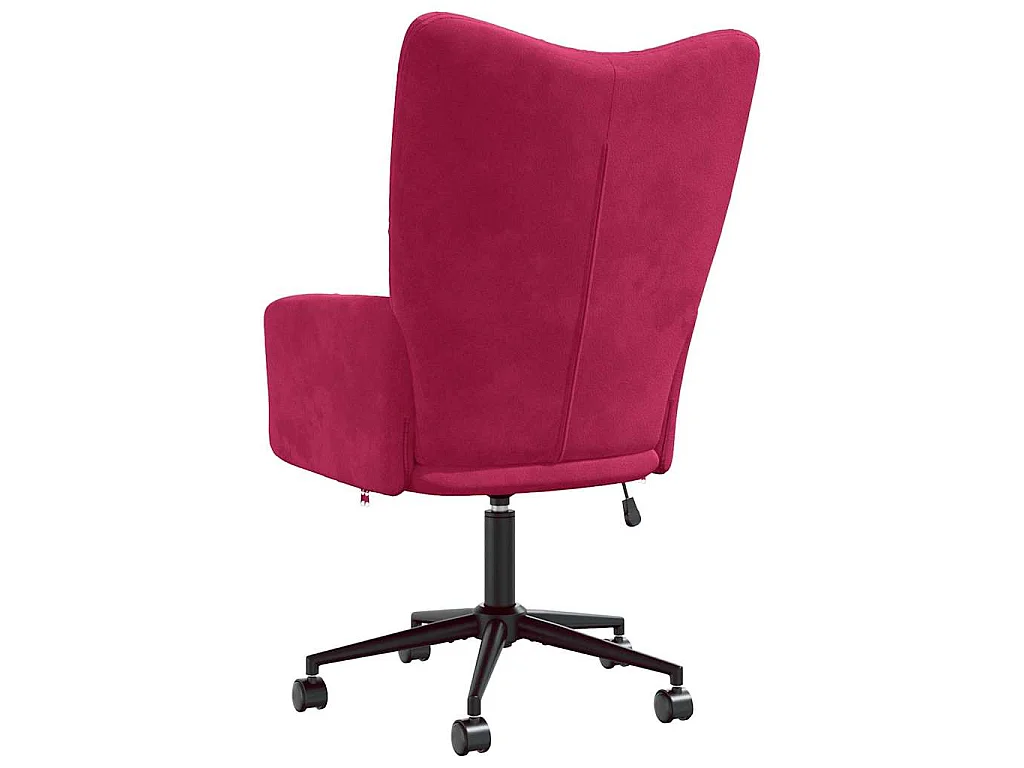 Chaise de relaxation Rouge bordeaux Velours