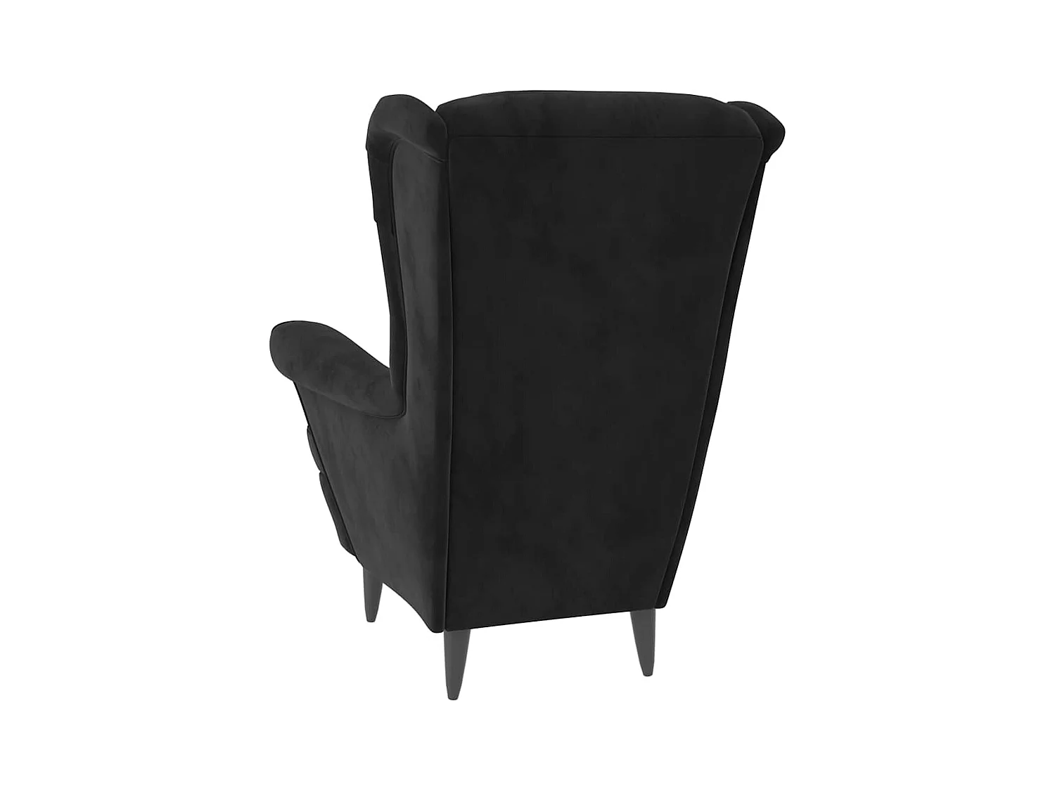 Fauteuil noir velours
