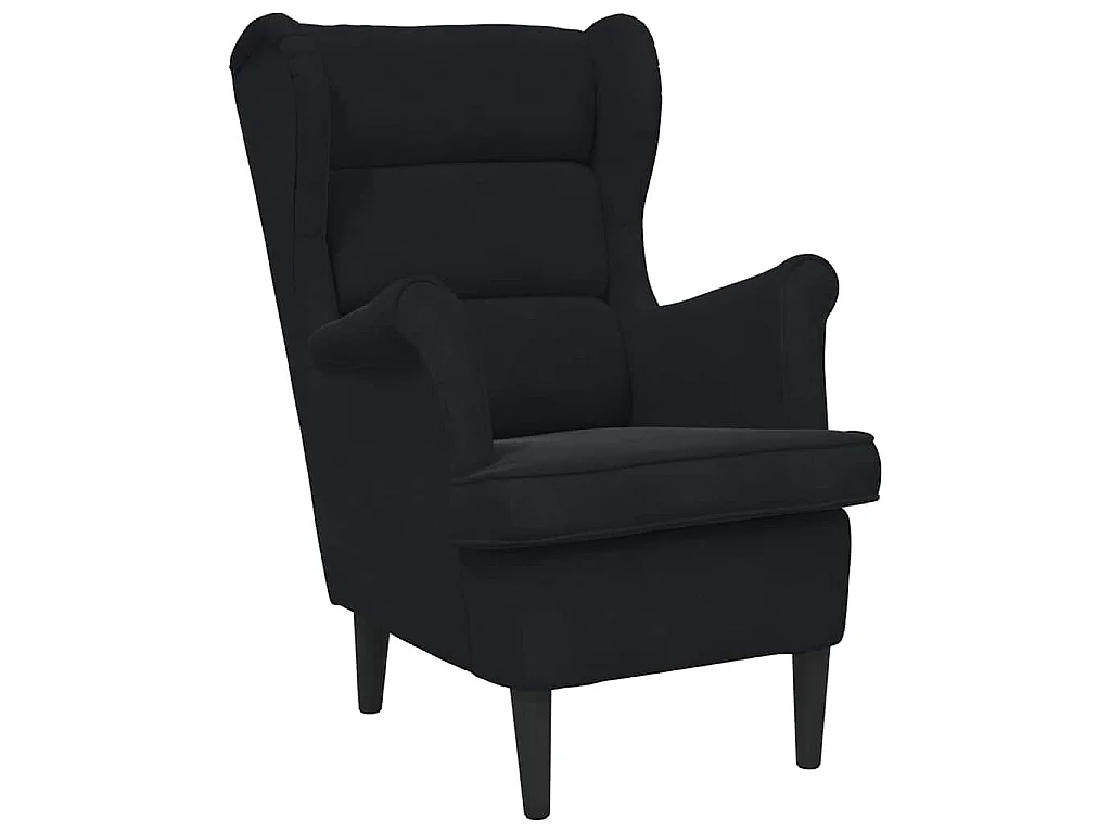 Fauteuil noir velours