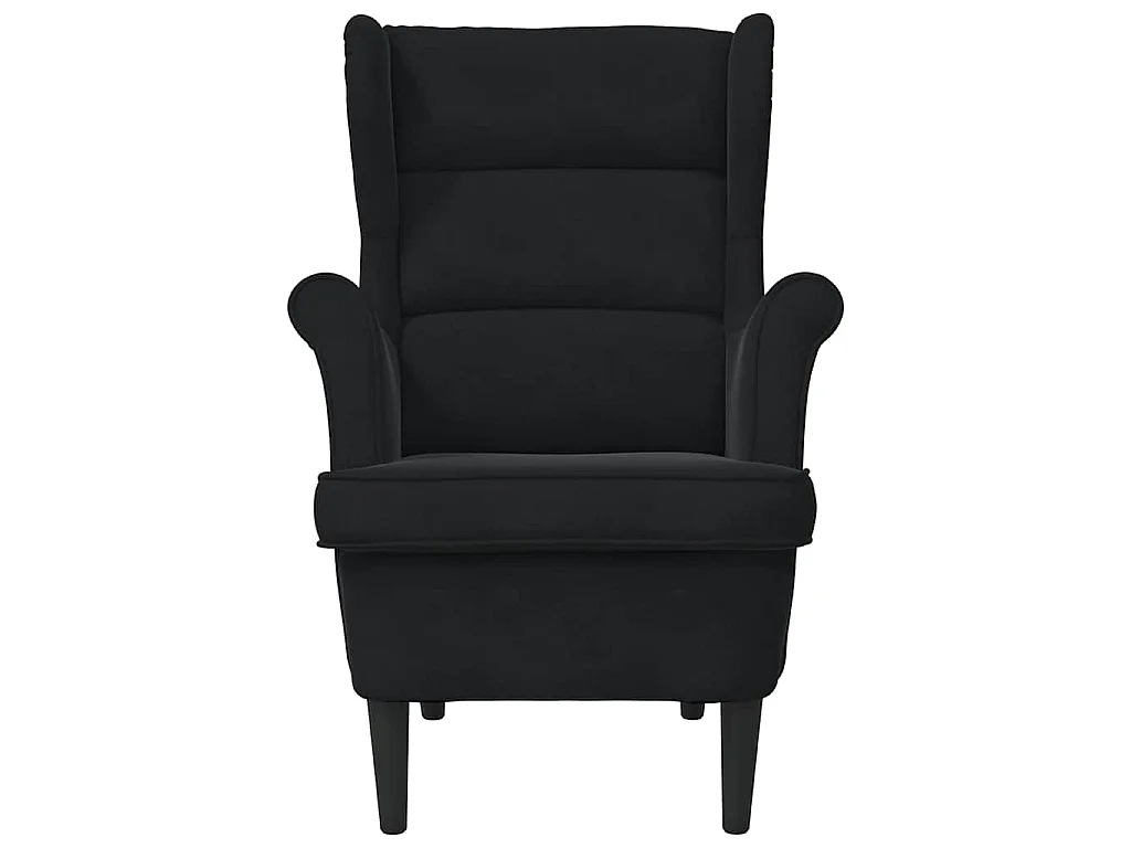 Fauteuil noir velours