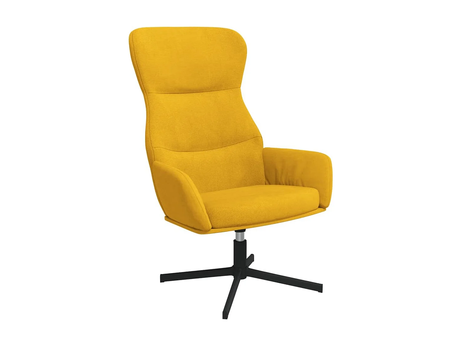 Chaise de relaxation Jaune moutarde Velours