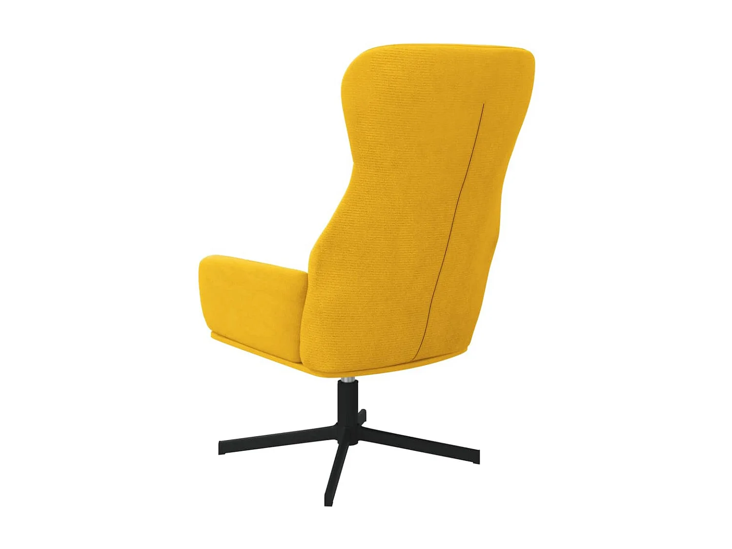 Chaise de relaxation Jaune moutarde Velours