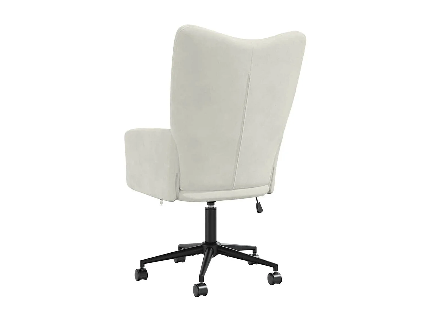 Chaise de relaxation Blanc crème Velours