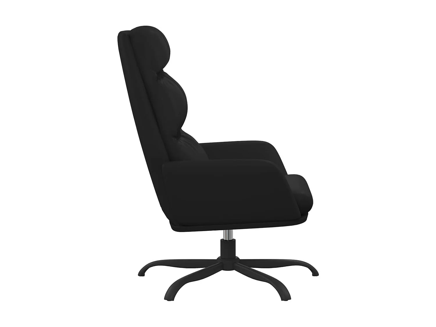 Chaise de relaxation Noir Similicuir