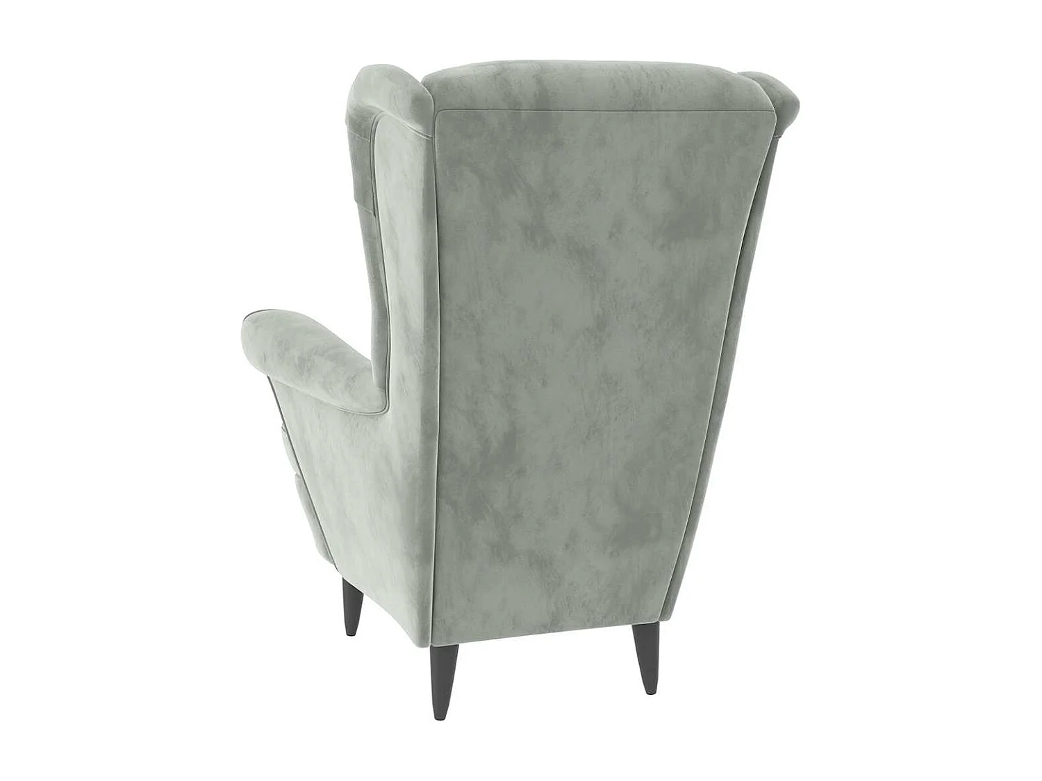 Fauteuil gris clair velours