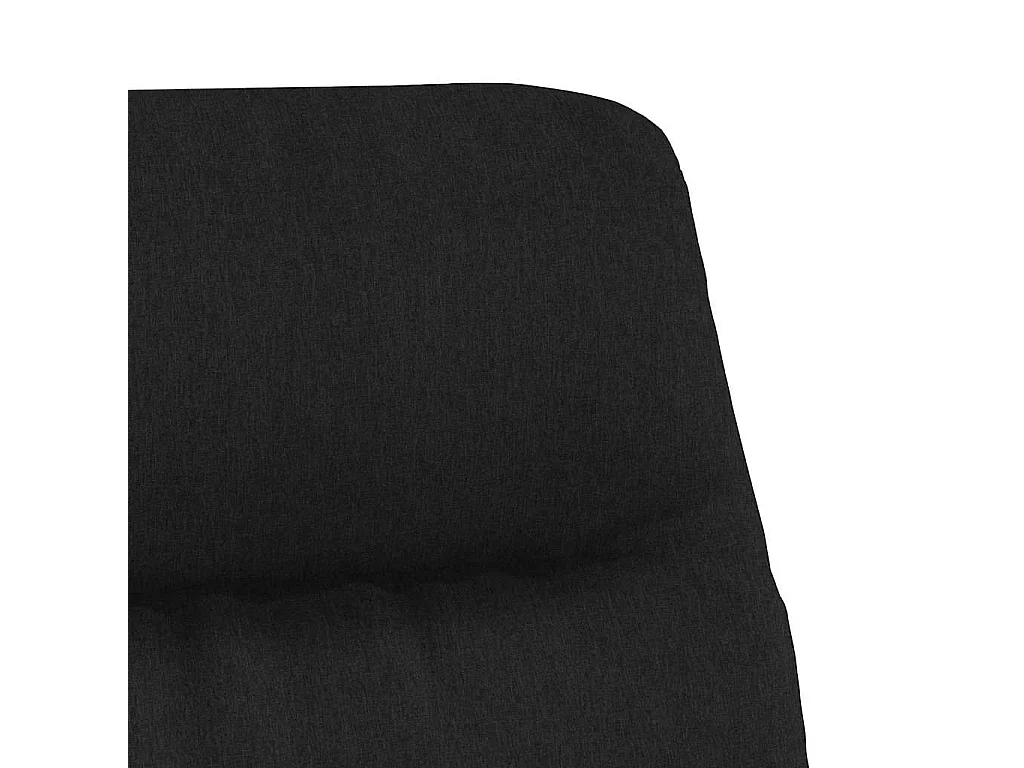 Chaise de relaxation Noir Tissu