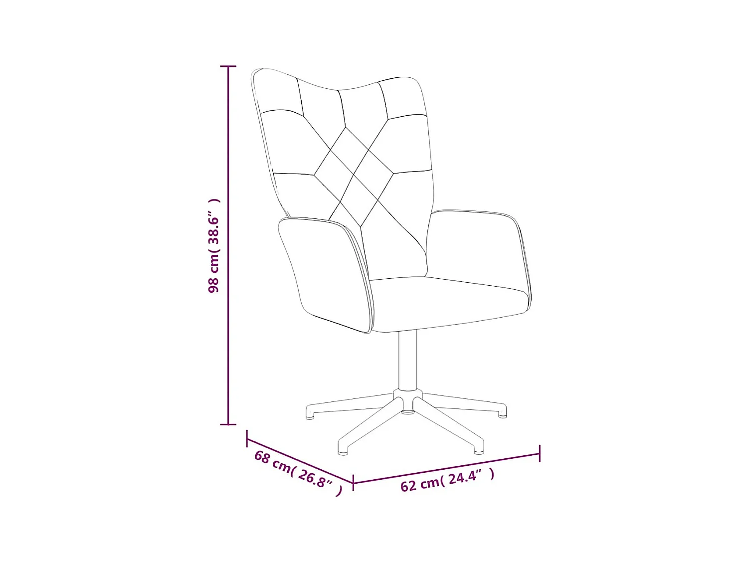 Chaise de relaxation Patchwork Tissu