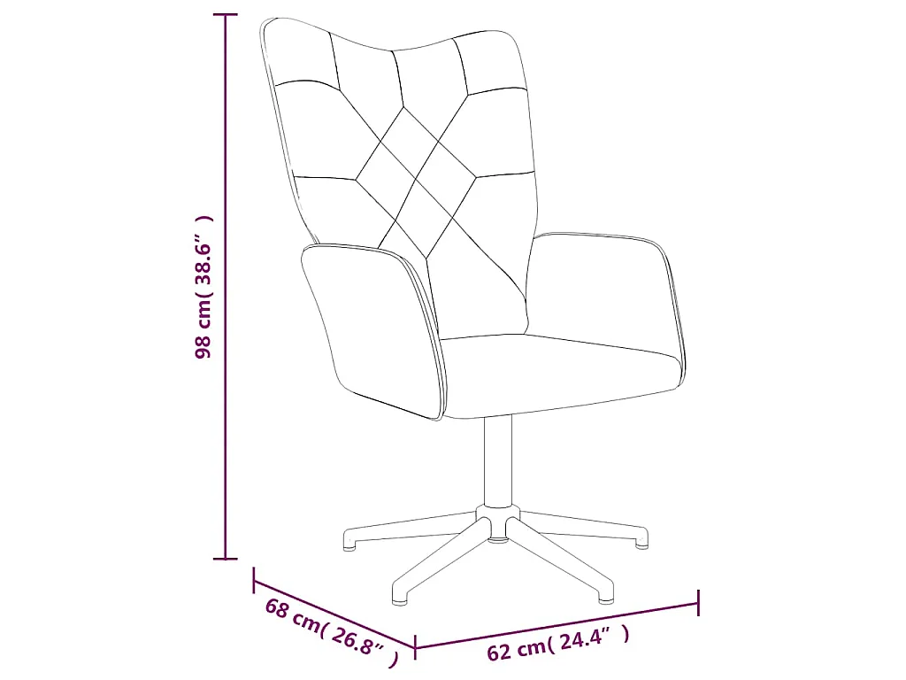 Chaise de relaxation Patchwork Tissu