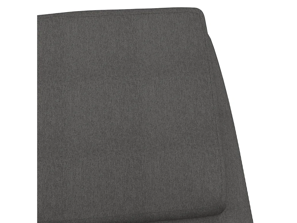 Chaise de relaxation Gris foncé Tissu