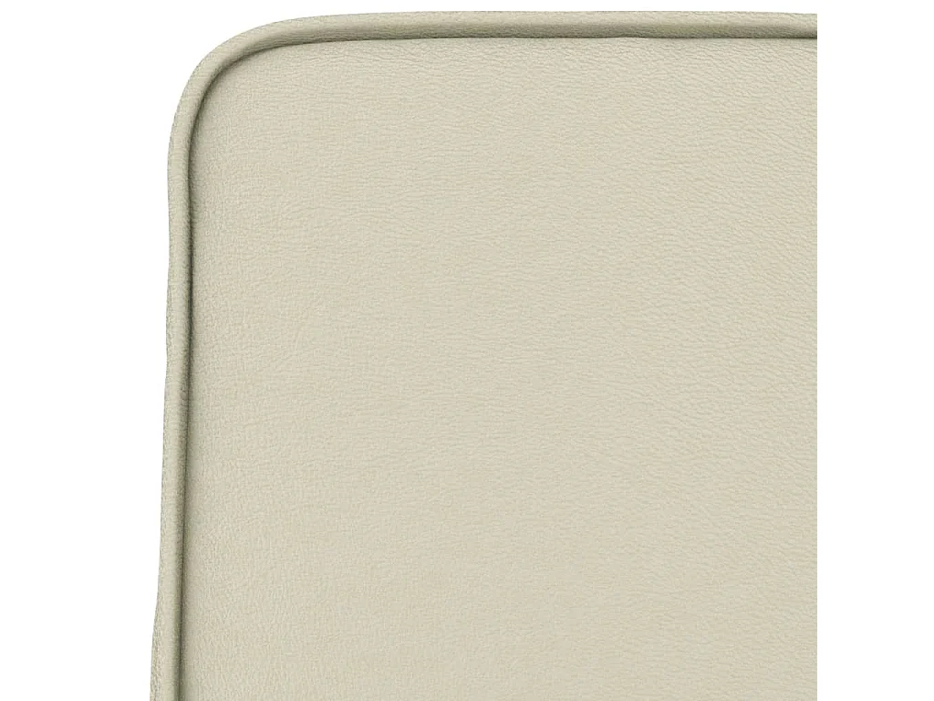 Loungestoel 54x75x76 cm kunstleer crèmekleurig