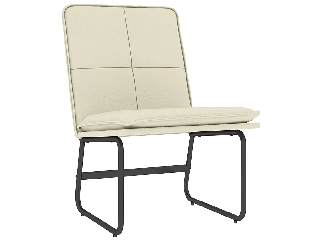 Chaise longue Crème 54x75x76 cm Similicuir