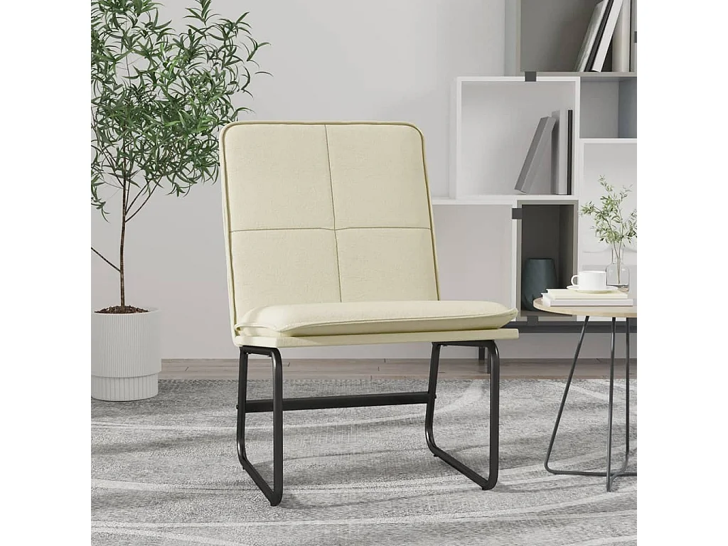 Chaise longue Crème 54x75x76 cm Similicuir