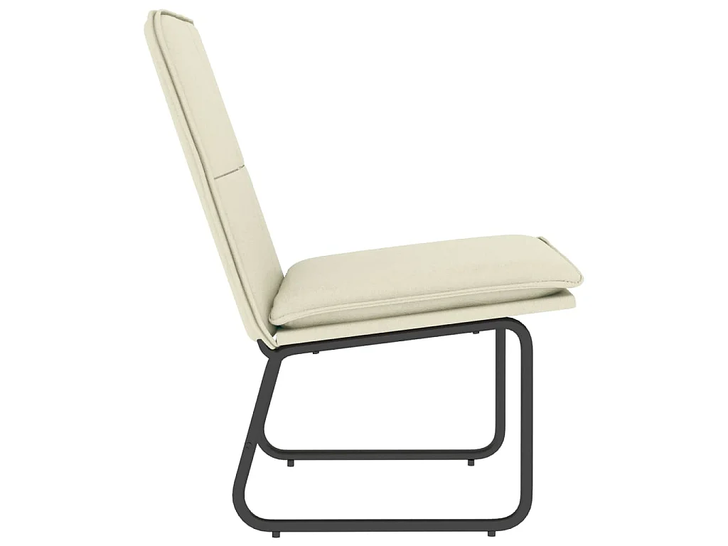 Chaise longue Crème 54x75x76 cm Similicuir