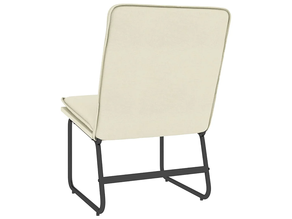 Chaise longue Crème 54x75x76 cm Similicuir