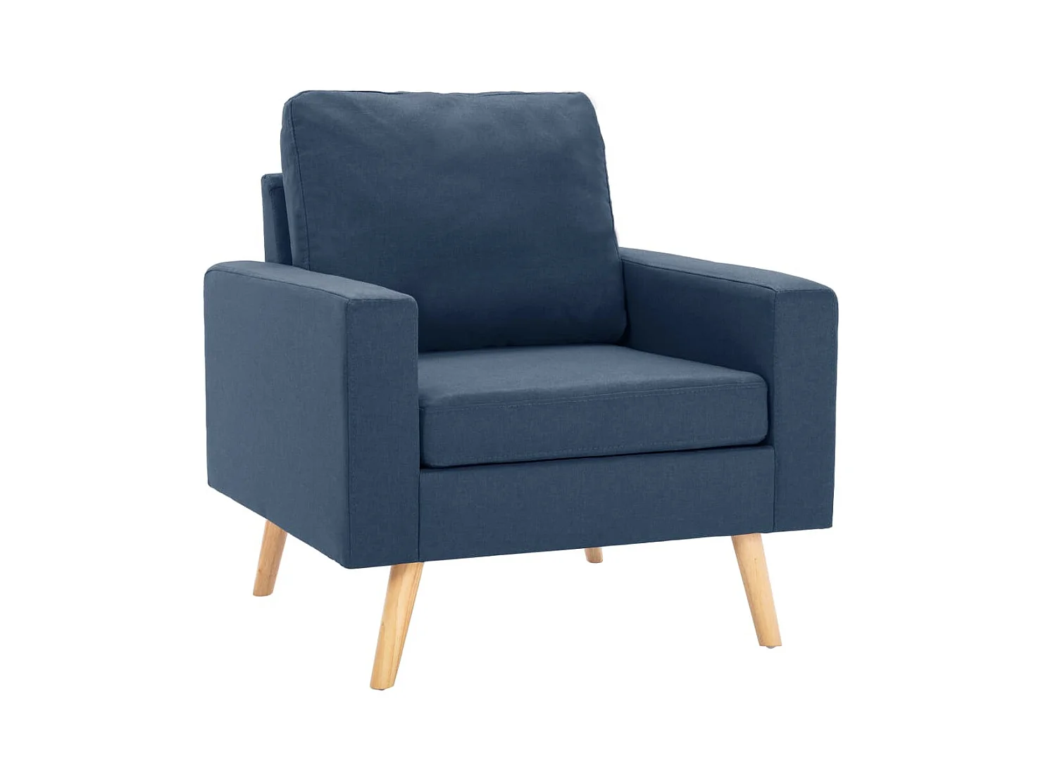 Fauteuil style scandinave confort moderne en tissu doux IBSEN