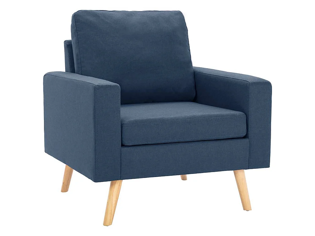Fauteuil style scandinave confort moderne en tissu doux IBSEN