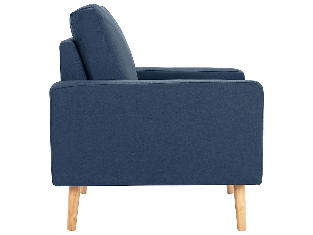 Fauteuil style scandinave confort moderne en tissu doux IBSEN