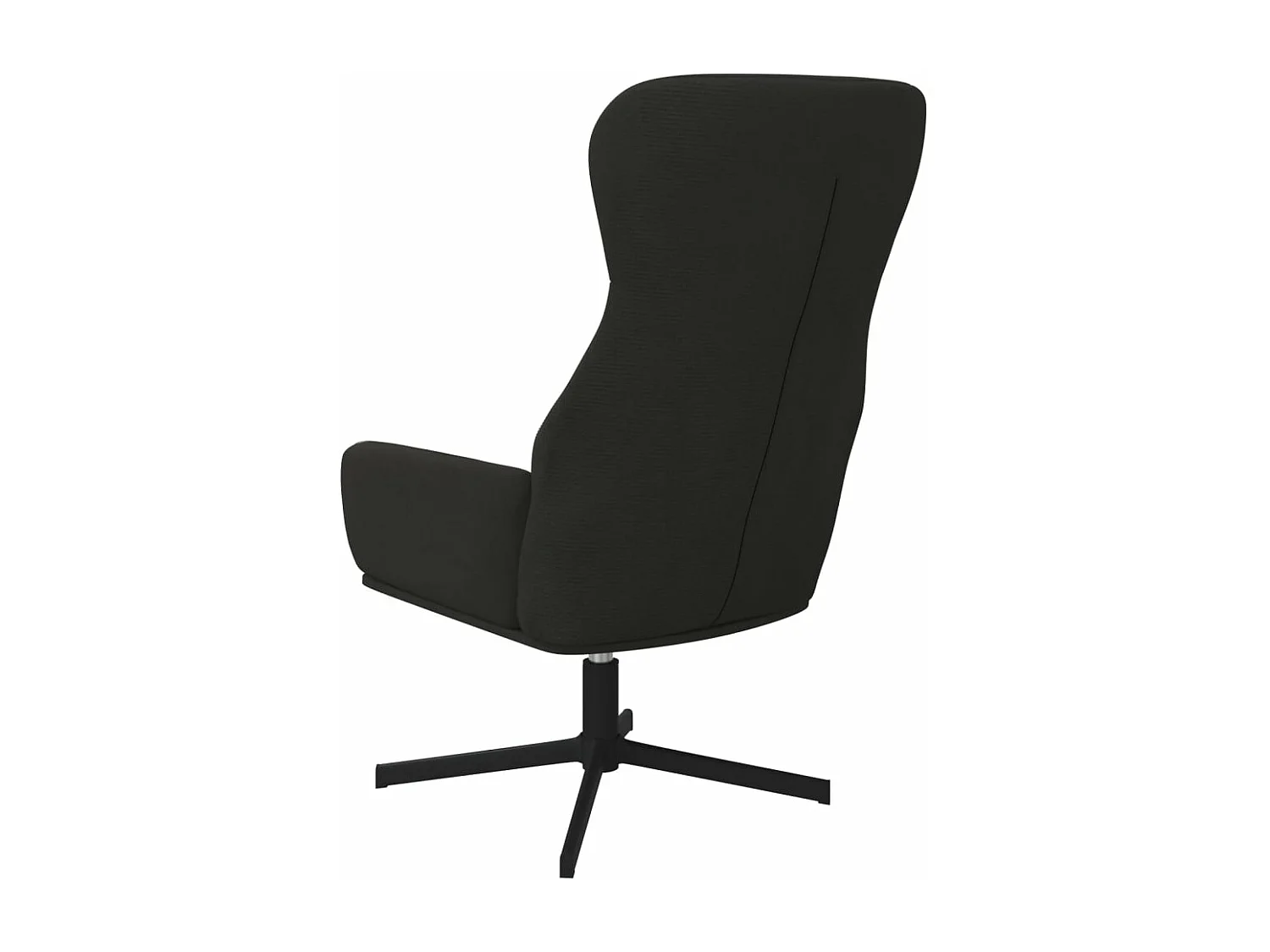 Relaxstoel fluweel zwart