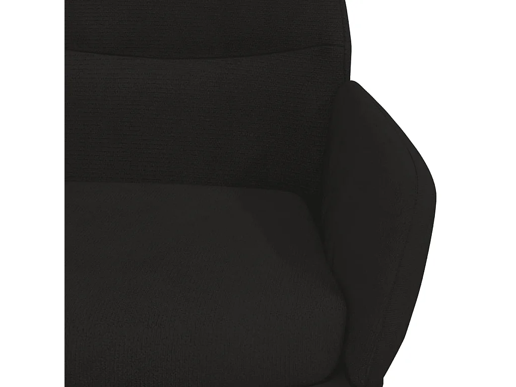 Relaxstoel fluweel zwart