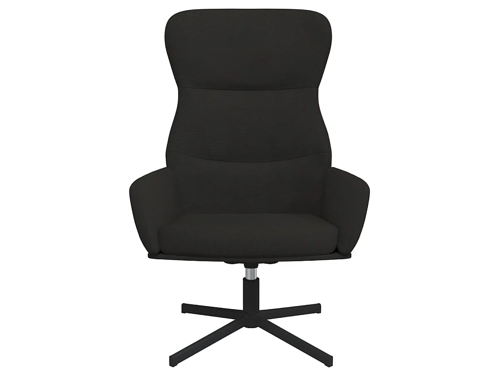 Relaxstoel fluweel zwart