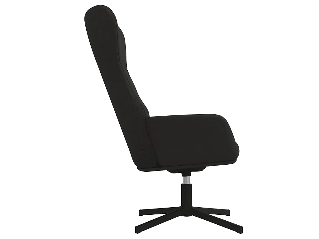 Relaxstoel fluweel zwart