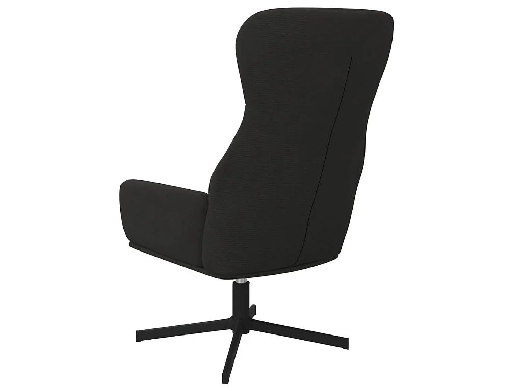 Relaxstoel fluweel zwart