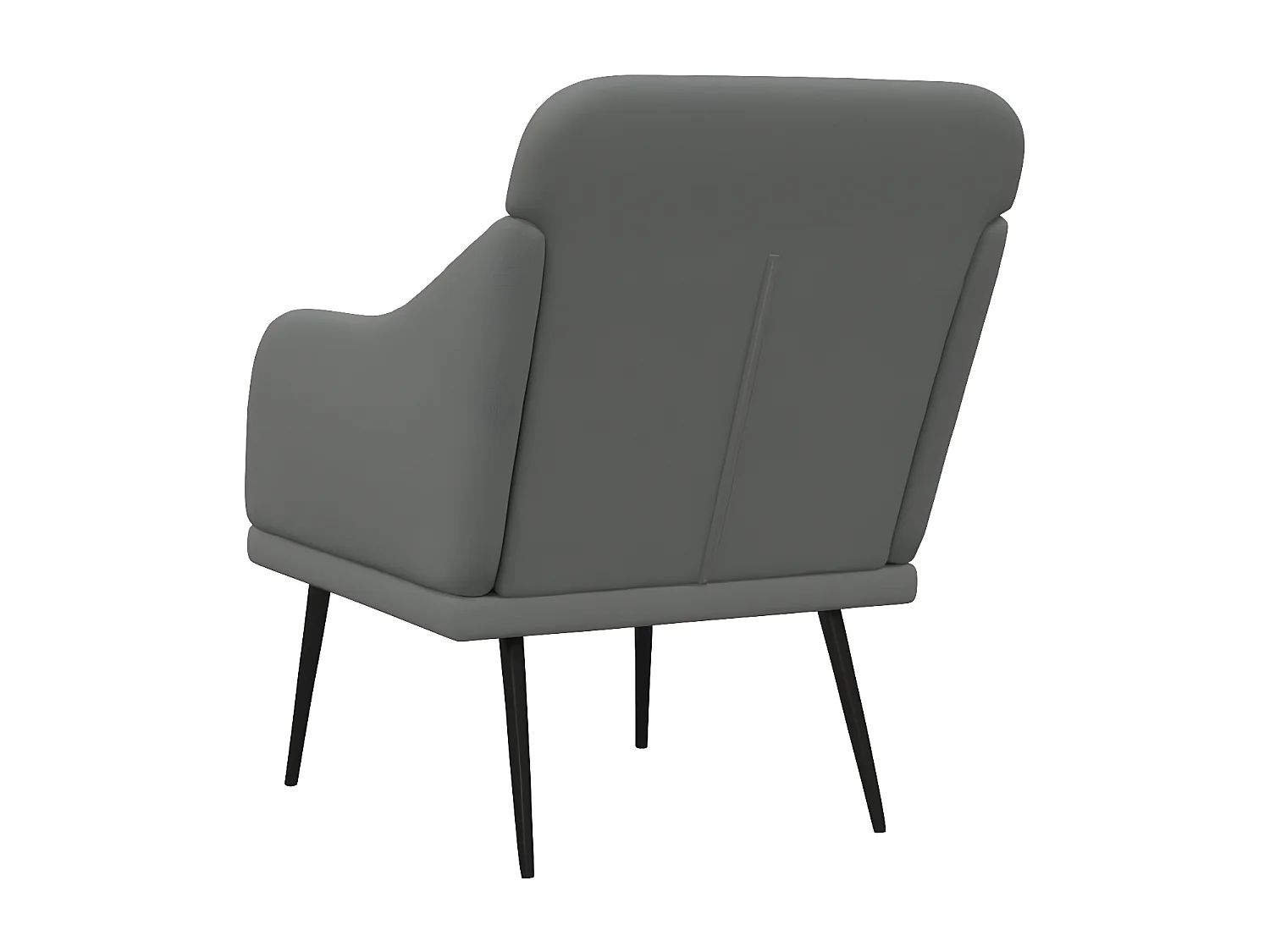 Fauteuil Gris foncé 63x76x80 cm Tissu