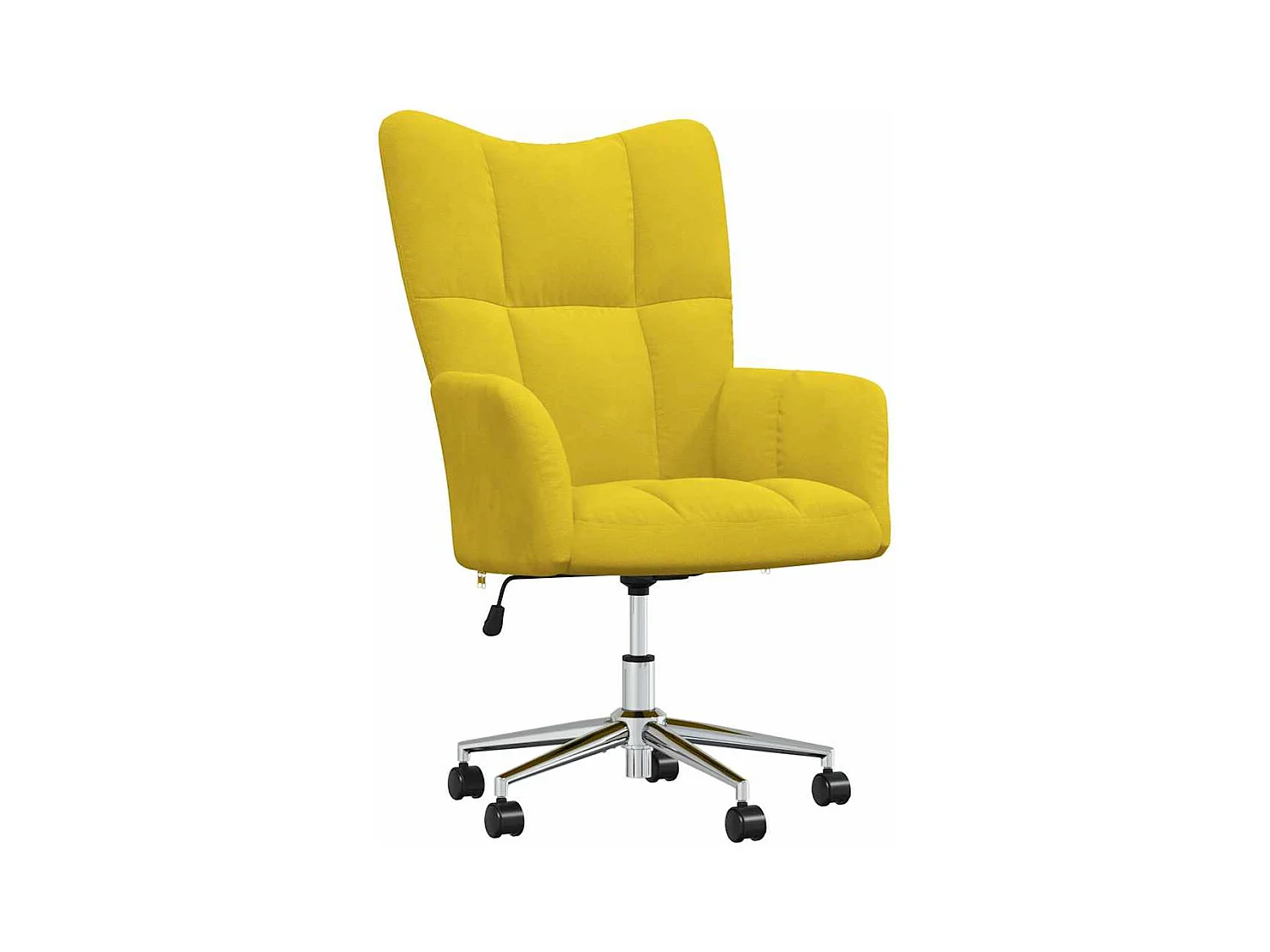 Chaise de relaxation Jaune moutarde Velours