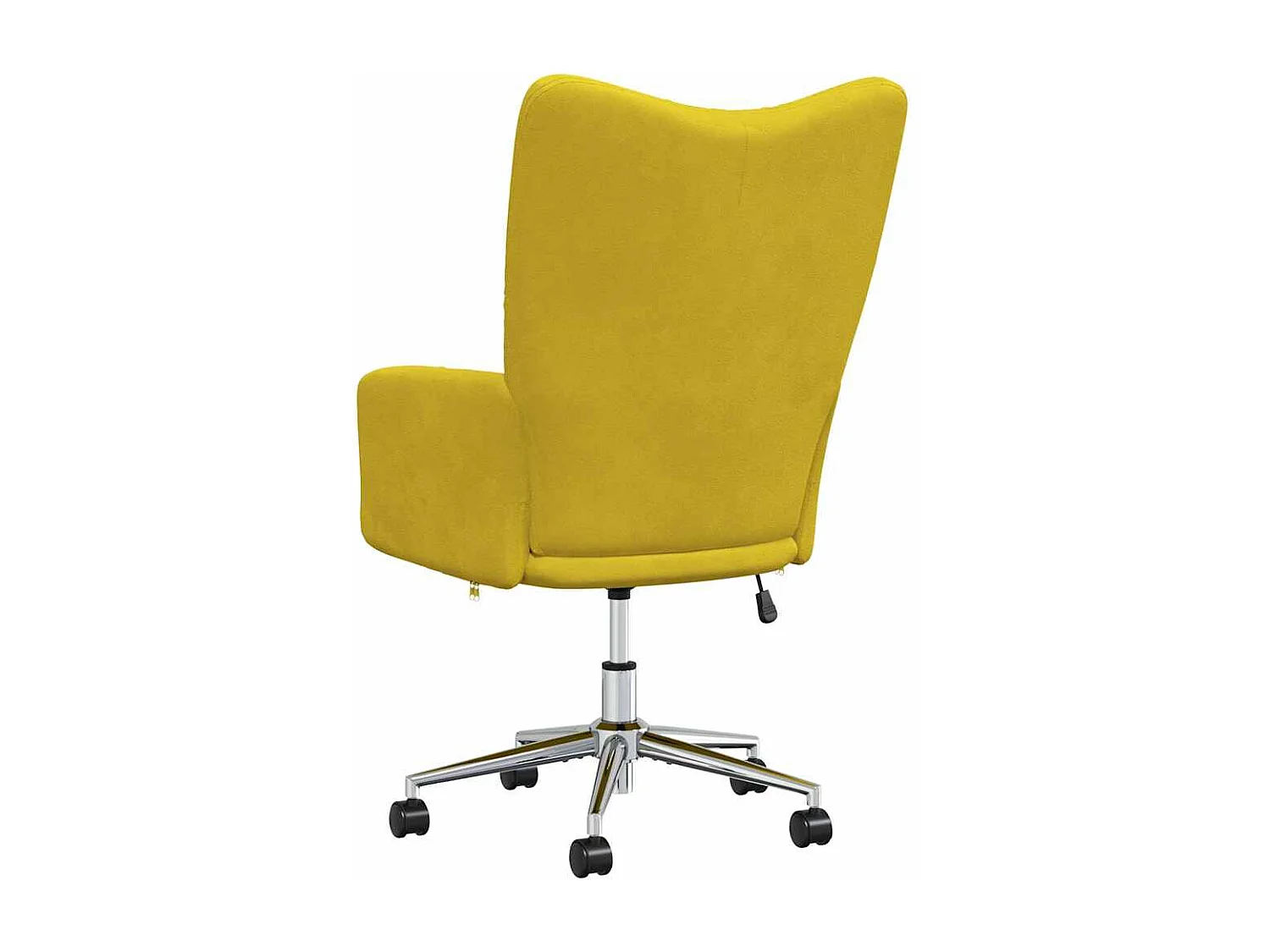 Chaise de relaxation Jaune moutarde Velours