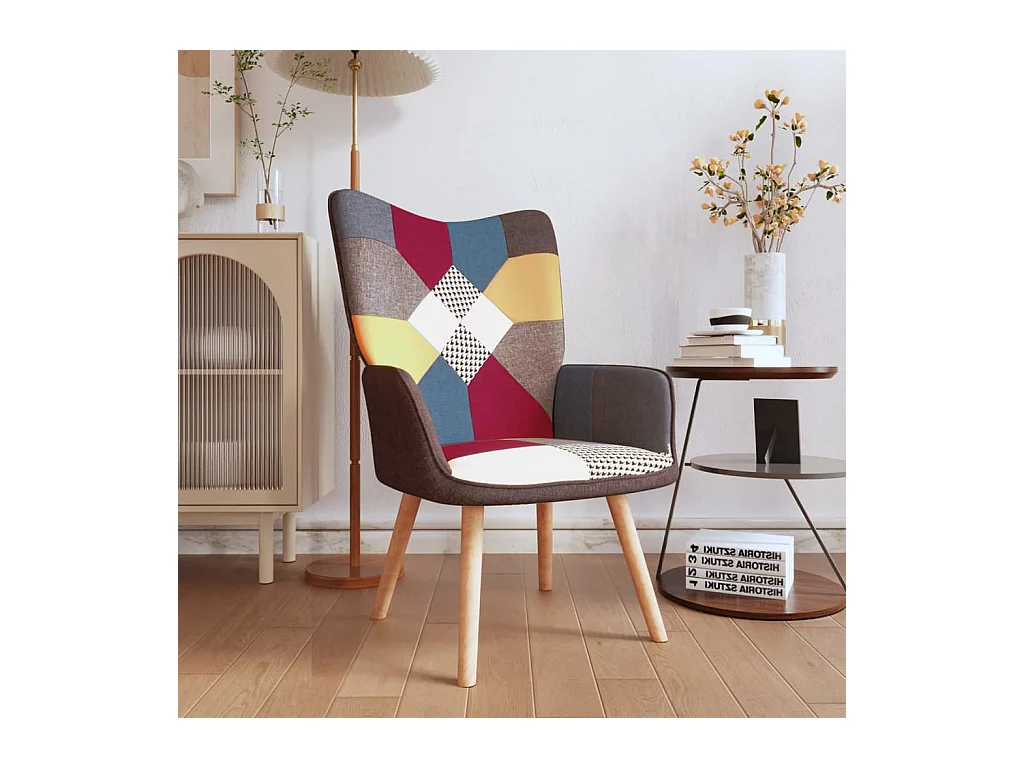 Chaise de relaxation Patchwork Tissu