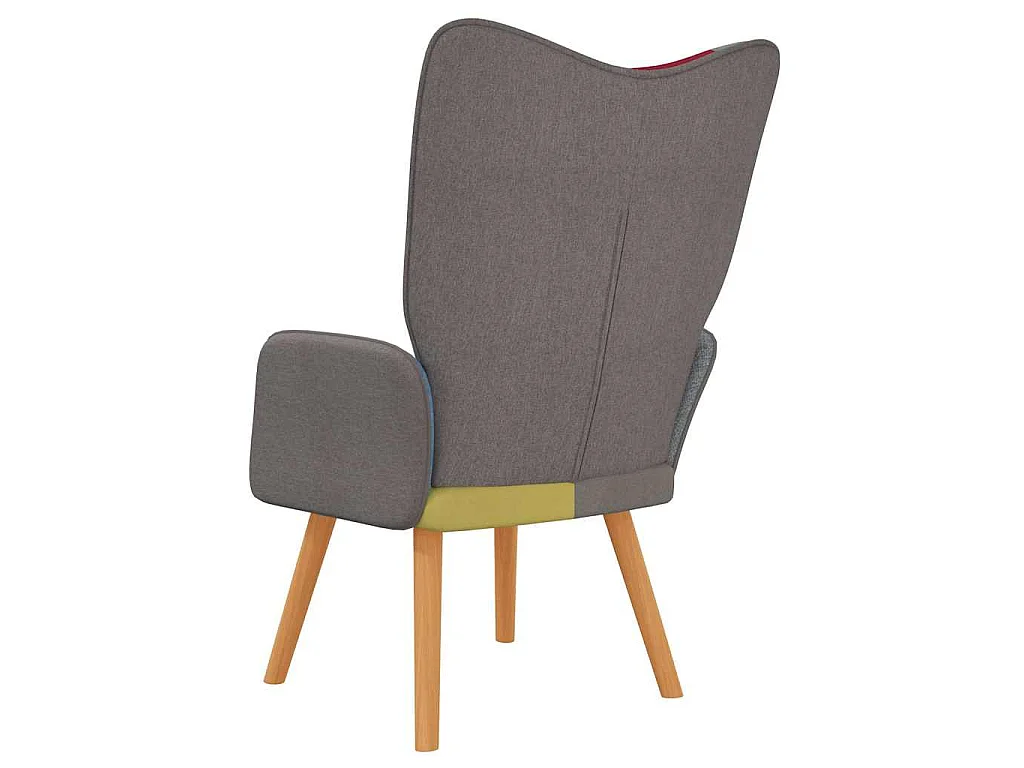Cadeira de descanso tecido de retalhos
