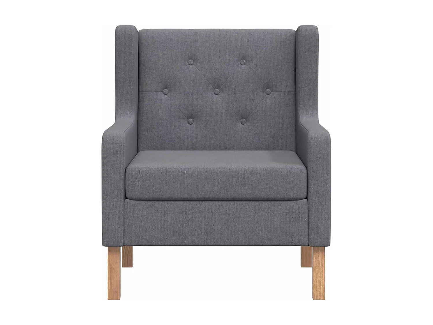 Poltrona em tecido cinzento