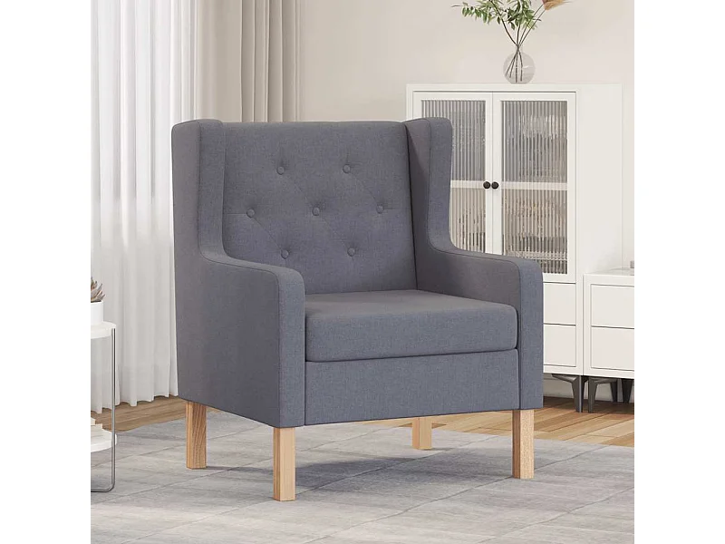 Poltrona Grigia in Tessuto