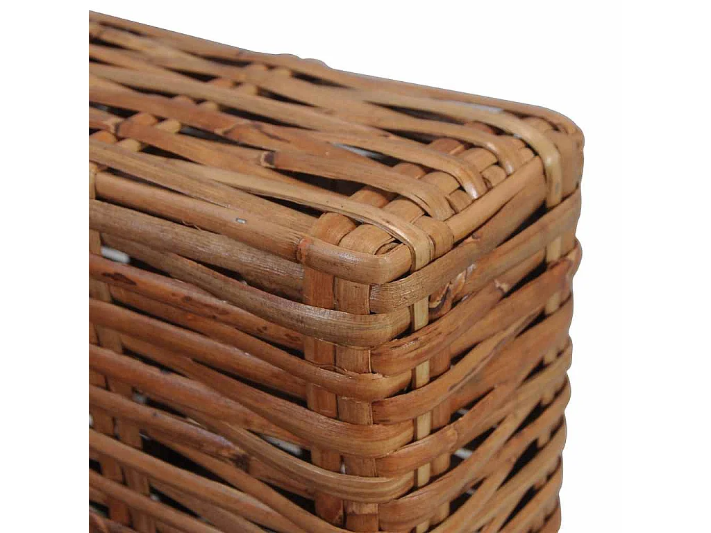 Fauteuil met kussens natuurlijk rattan