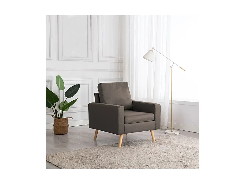 Fauteuil Taupe Tissu