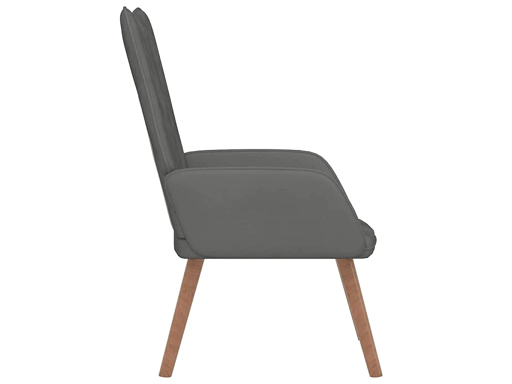 Relaxsessel Dunkelgrau Samt