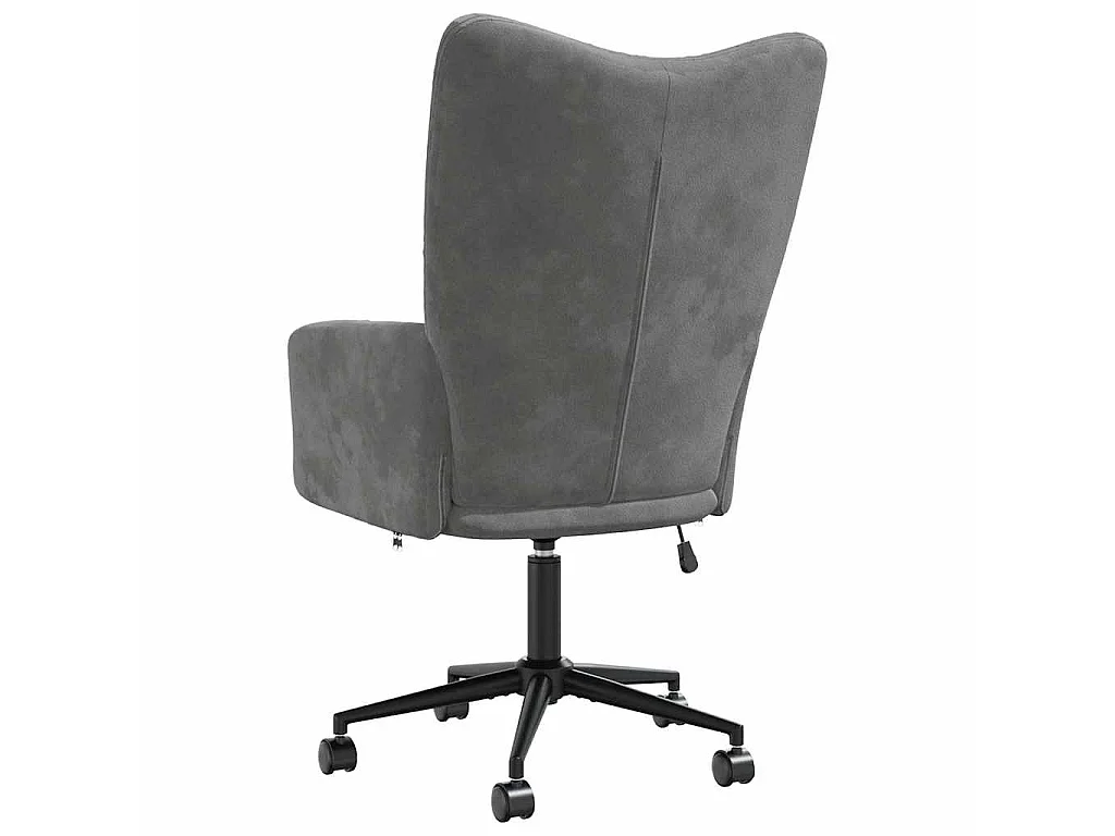 Chaise de relaxation Gris foncé Velours
