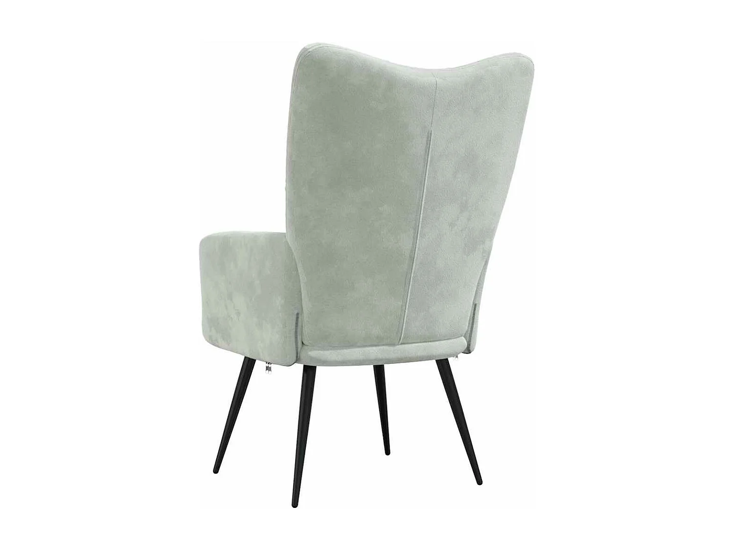 Sillón de relax de terciopelo gris claro