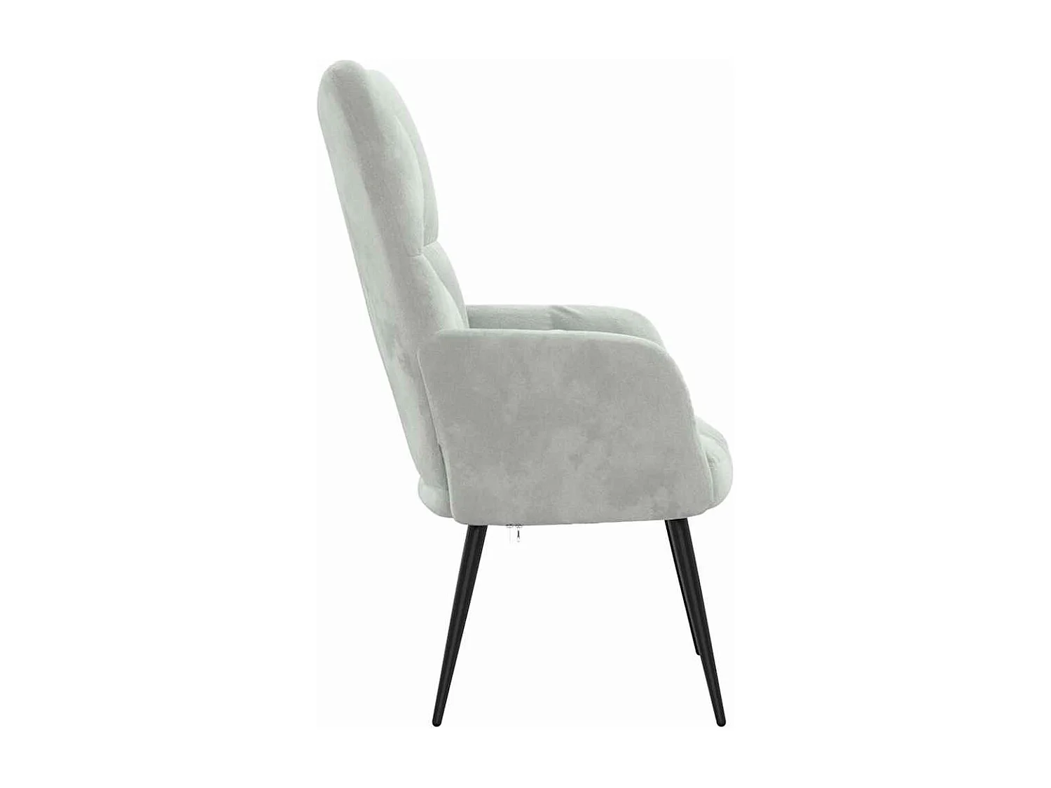 Chaise de relaxation Gris clair Velours