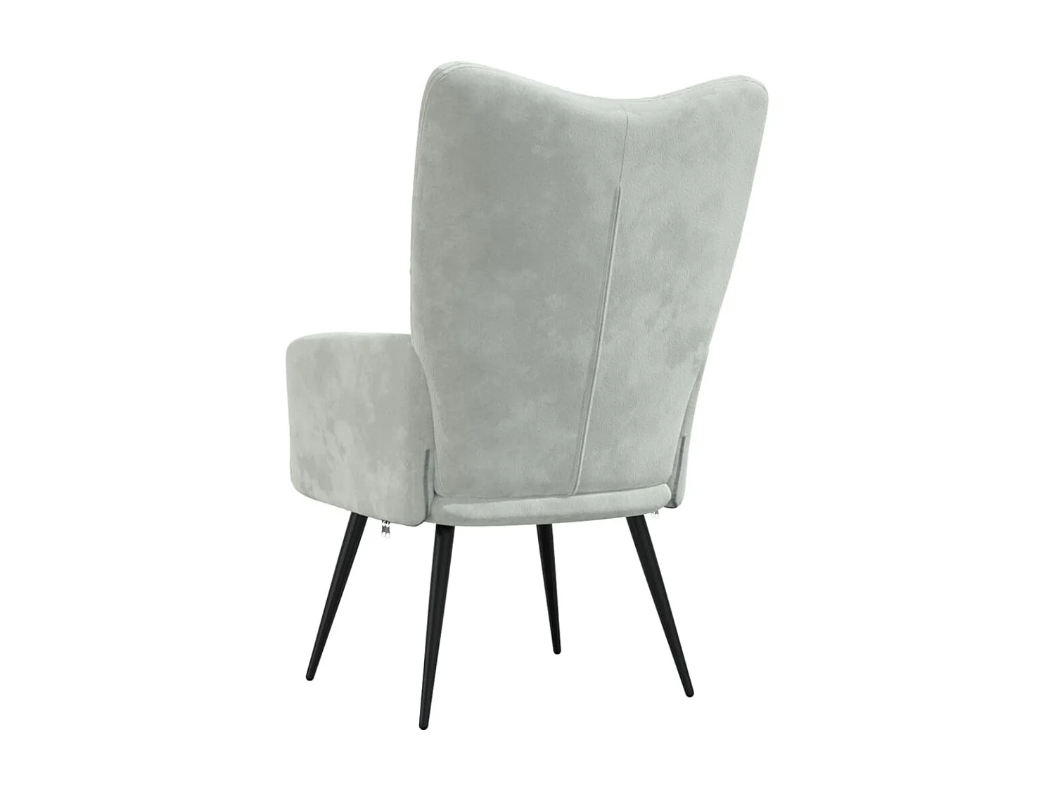 Chaise de relaxation Gris clair Velours