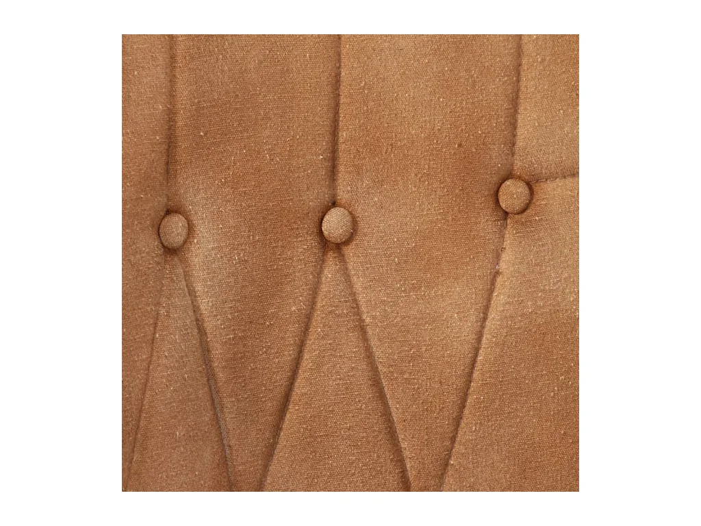 Ohrensessel Braun Canvas