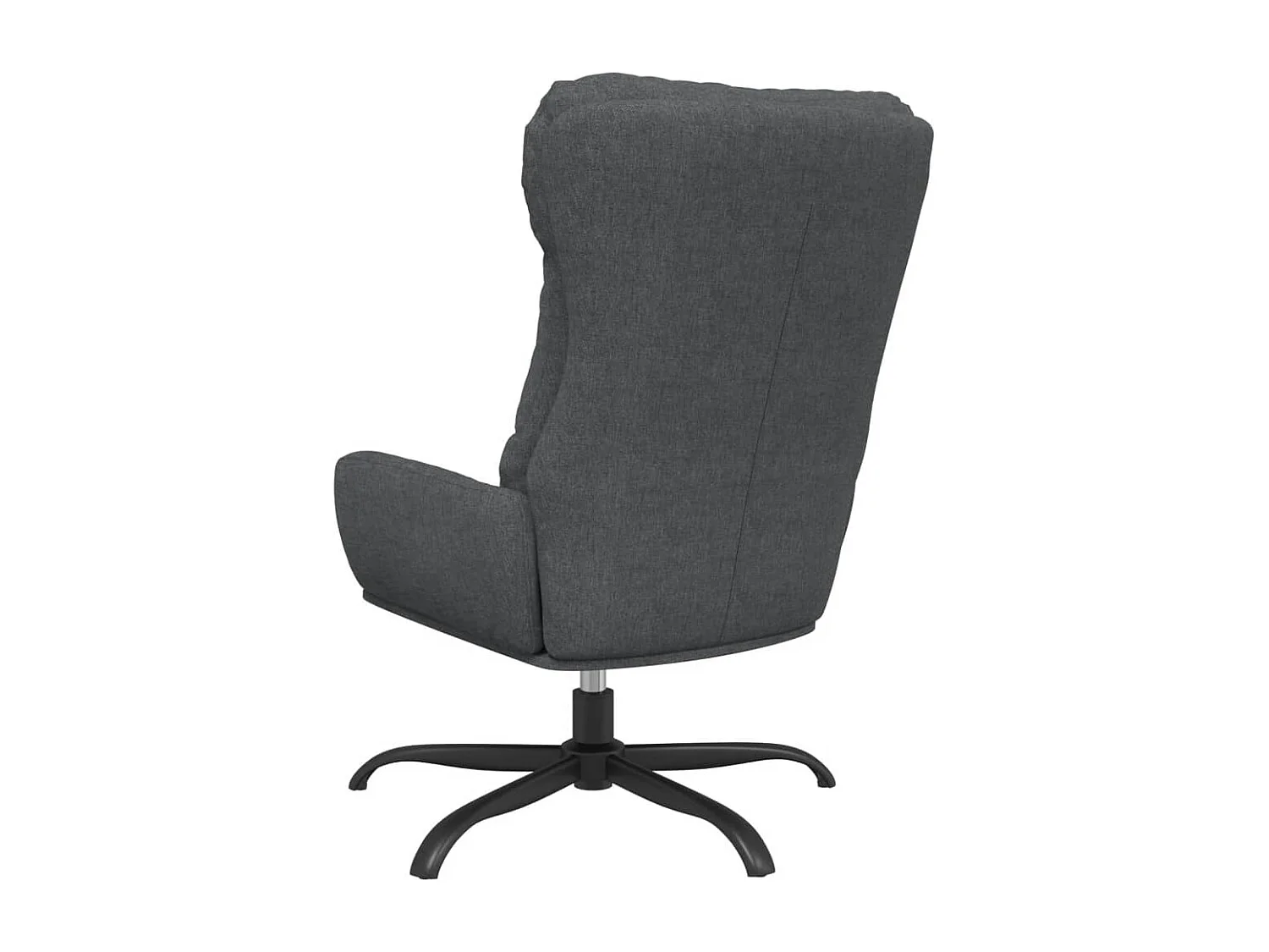 Chaise de relaxation Gris foncé Tissu