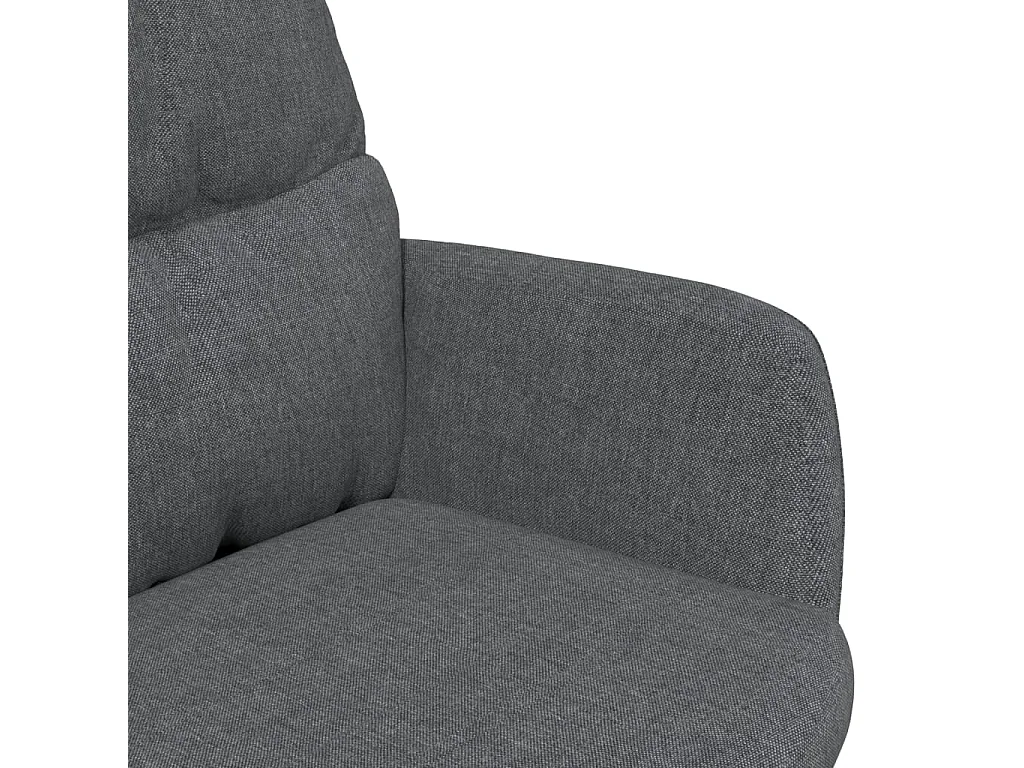 Chaise de relaxation Gris foncé Tissu