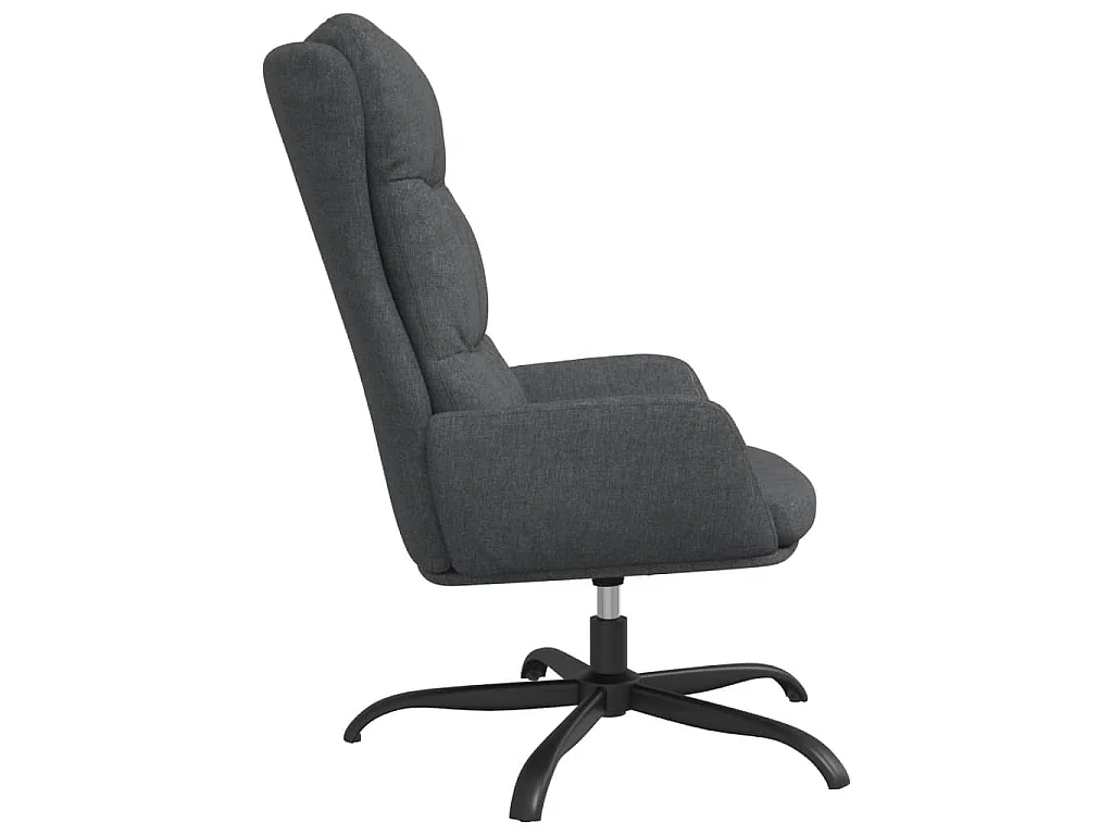 Sillón de relax de tela gris oscuro