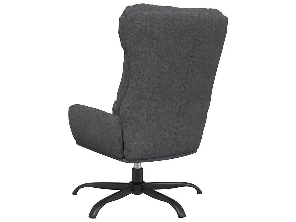 Sillón de relax de tela gris oscuro
