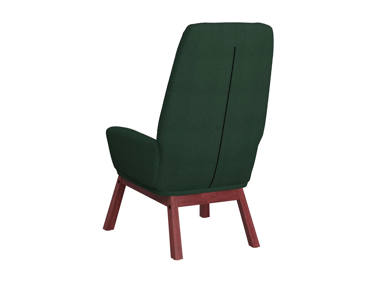 Chaise de relaxation Vert foncé Tissu