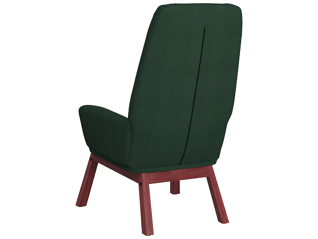 Sillón de relax de tela verde oscuro