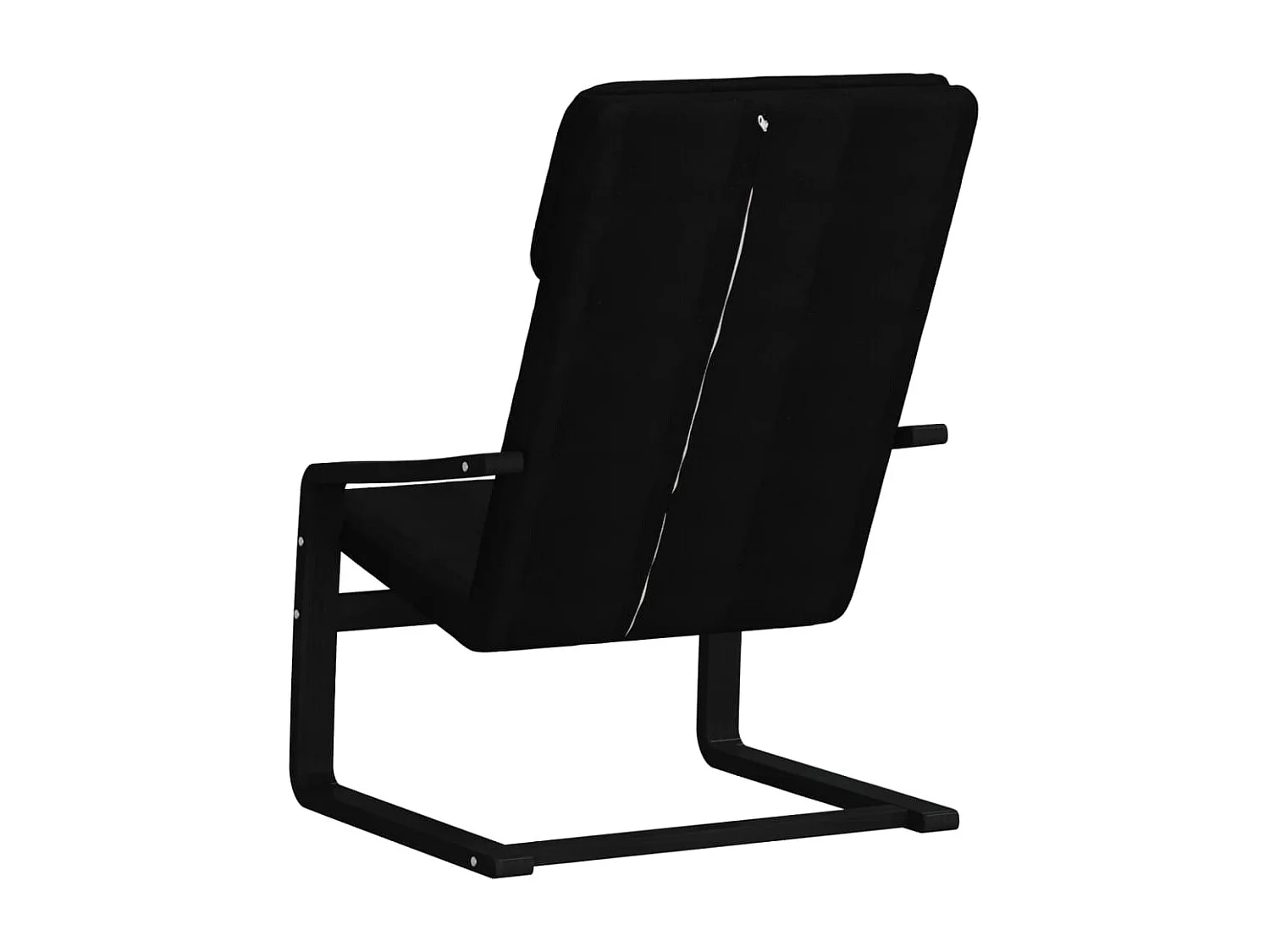 Relaxstoel stof zwart